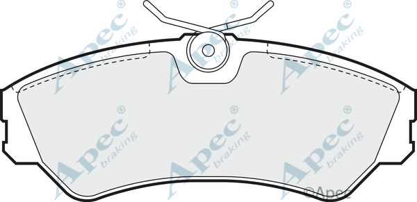 APEC BRAKING Комплект тормозных колодок, дисковый тормоз PAD724